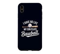 Je n'ai Pas de Vie, Mon Fils Joue au Baseball Cool Baseball, Maman et Papa Coque pour iPhone XS Max