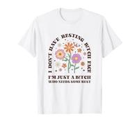 Je n'ai Pas Le Visage Qui démange au Repos, Je ne suis qu'un Floral T-Shirt