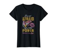 Je n'ai Pas Peur d'un Peu de Puissance Entre Mes Jambes | Funny Biker T-Shirt Graphique avec Valeur