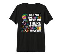 Je n'aime Pas Le Cancer Ici ou là T-Shirt Haut de Gamme
