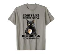 Je n'aime Pas Le mème drôle de Chat de Morning People T-Shirt