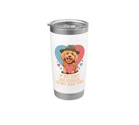 Je n'aime pas les doodles Je ne suis pas ton type de chien Goldendoodle Gobelet isotherme en acier inoxydable double paroi