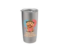 Je n'aime pas les doodles Je ne suis pas ton type de chien Goldendoodle Gobelet isotherme en acier inoxydable double paroi