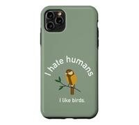 Je n'aime Pas Les Gens Aimer Les Oiseaux Nerd autiste ornitologue Coque pour iPhone 11 Pro Max