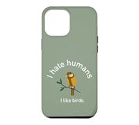 Je n'aime Pas Les Gens Aimer Les Oiseaux Nerd autiste ornitologue Coque pour iPhone 12 Pro Max