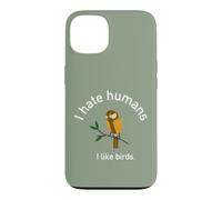 Je n'aime Pas Les Gens Aimer Les Oiseaux Nerd autiste ornitologue Coque pour iPhone 13
