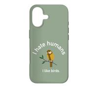 Je n'aime Pas Les Gens Aimer Les Oiseaux Nerd autiste ornitologue Coque pour iPhone 17