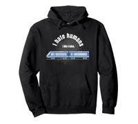 Je n'aime Pas Les Gens et J'aime Les Trains Nerd autiste Divers Ass Sweat à Capuche