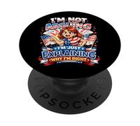 Je n'argumente Pas, j'explique Juste Pourquoi J'Ai Raison PopSockets PopGrip Adhésif