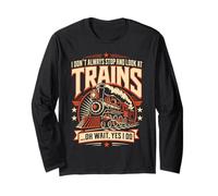 Je n'arrête Pas Toujours de Regarder Les Trains Manche Longue