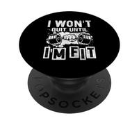 Je n'arrêterai Pas Tant Que Je ne Serai Pas en Forme PopSockets PopGrip Adhésif