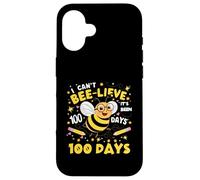 Je n'arrive Pas à Croire Que ça Fait 100 Jours Que Cute Bee 100e Jour d'école Coque pour iPhone 16