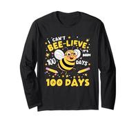 Je n'arrive Pas à Croire Que ça Fait 100 Jours Que Cute Bee 100e Jour d'école Manche Longue