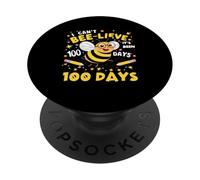Je n'arrive Pas à Croire Que ça Fait 100 Jours Que Cute Bee 100e Jour d'école PopSockets PopGrip Adhésif