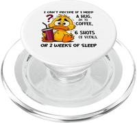 Je n'arrive Pas à décider si J'Ai Besoin d'un câlin ou d'un café XL PopSockets PopGrip pour MagSafe
