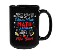 Je N'Aurais Jamais Imaginé Devenir Professeur De Mathématiques. Mug Céramique Tasse À Thé Durable Tasse À Café Cadeaux Amusants Pour Bureau Pâques Collègue 330Ml