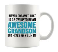 Je N'Aurais Jamais Imaginé Devenir Un Petit-Fils Aussi Génial, Et Pourtant, Me Voilà ! Tasses Impression Tasse À Café Céramique Tasse 330Ml Pour Lait Chocolat Chaud Famille