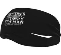 Je n'aurais jamais imaginé Devenir Un Vieux Grincheux. Bandeau Anti-Transpiration pour Le Sport, séchage Rapide, Tendance, pour Hommes et Femmes.