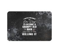 Je N'Aurais Jamais Imaginé Devenir Un Vieux Grincheux. Paillasson D'Entree Absorbant Paillasson Intérieur Lavable en Machine Welcome Paillassons pour Baignoire Extérieur Couloir 40X60Cm
