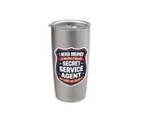 Je n'aurais jamais rêvé de devenir un agent des services secrets dur à cuire, mais Gobelet isotherme en acier inoxydable double paroi