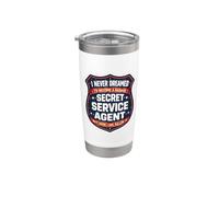 Je n'aurais jamais rêvé de devenir un agent des services secrets dur à cuire, mais Gobelet isotherme en acier inoxydable double paroi
