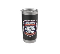 Je n'aurais jamais rêvé de devenir un agent des services secrets dur à cuire, mais Gobelet isotherme en acier inoxydable double paroi
