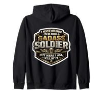 Je n'aurais jamais rêvé de Devenir Un Soldat Dur à Cuire, mais me Voici Sweat à Capuche
