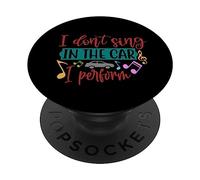 Je ne Chante Pas dans la Voiture, Je Joue - Citation drôle de Chant PopSockets PopGrip Adhésif