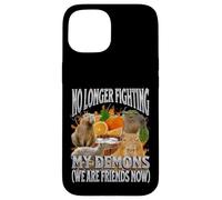 Je ne Combats Pas Mes démons Funny Capybara Meme Bootleg Y2K Coque pour iPhone 15