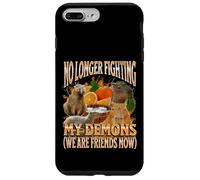 Je ne Combats Pas Mes démons Funny Capybara Meme Bootleg Y2K Coque pour iPhone 7 Plus/8 Plus