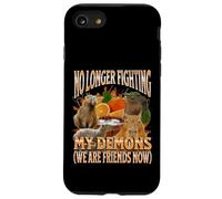 Je ne Combats Pas Mes démons Funny Capybara Meme Bootleg Y2K Coque pour iPhone SE (2020) / 7/8