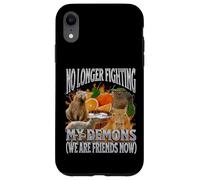 Je ne Combats Pas Mes démons Funny Capybara Meme Bootleg Y2K Coque pour iPhone XR