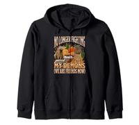 Je ne Combats Pas Mes démons Funny Capybara Meme Bootleg Y2K Sweat à Capuche