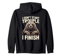 Je ne Commence Pas à Avoir des problèmes, Je Finis Grizzly Bear Sweat à Capuche