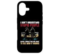 Je ne comprends Pas Les Gens stupides - Vintage Funny Dumb People Coque pour iPhone 17