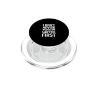 Je ne conseille Pas sans Mon café d'abord PopSockets PopGrip pour MagSafe