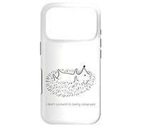 Je ne consens Pas à être observé Porc-épic timide hérisson Coque pour iPhone 17 Pro