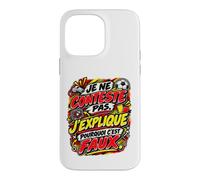 Je Ne Conteste Pas J’Explique Pourquoi C’Est Faux Football Coque pour iPhone 14 Pro Max