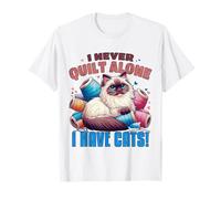 Je ne couette jamais seule, j'ai des chats, un drôle d'amateur de chats T-Shirt