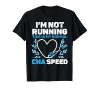 Je ne Cours Pas, C'est Mon hôpital CNA Speed Job Normal T-Shirt Graphique avec Valeur, Homme, Noir, S