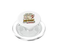 Je Ne Cours Pas sauf Derrière Une Poule Humour PopSockets PopGrip pour MagSafe