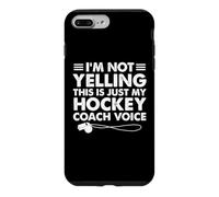 Je ne crie Pas, C'est Juste ma Voix d'entraîneur de Hockey, Maman, Papa Coque pour iPhone 7 Plus/8 Plus