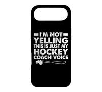 Je ne crie Pas, C'est Juste ma Voix d'entraîneur de Hockey, Maman, Papa Coque pour iPhone Air