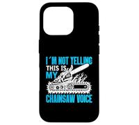 Je ne crie Pas, C'est ma Chainsaw Voice Chainsaw. Coque pour iPhone 16 Pro