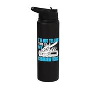 Je ne crie pas, c'est ma Chainsaw Voice Chainsaw. Stainless Steel Insulated Water Bottle