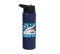 Je ne crie pas, c'est ma Chainsaw Voice Chainsaw. Stainless Steel Insulated Water Bottle