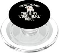 Je ne crie Pas, C'est ma Voix Qui Vient Ici, drôle de Bichon Frise. PopSockets PopGrip pour MagSafe