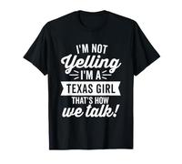Je ne crie Pas I'm A Texas Girl Vintage Humor Dark T-Shirt