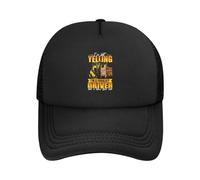 Je Ne Crie Pas, Je suis Cariste, C'est comme Ça Qu'On Parle. Unisexe Casquette Trucker Anti-Soleil Baseball Cap Anti UV Chapeau pour Running Golf Randonnée