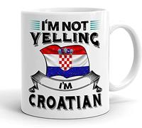 Je Ne Crie Pas, Je Suis Croate Tasse À Café Unique Tasse À Thé Durable Mug Cadeaux Fantaisie Pour Pâques Anniversaire Noël 330ml